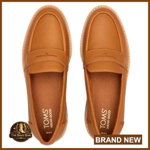 Leather Slip-On Loafers with Lug Sole, CloudBound Foam Insoles, Size [Specify] - Picture 7 of 7